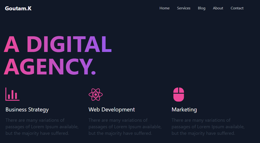 Nextjs Creative Agency Website